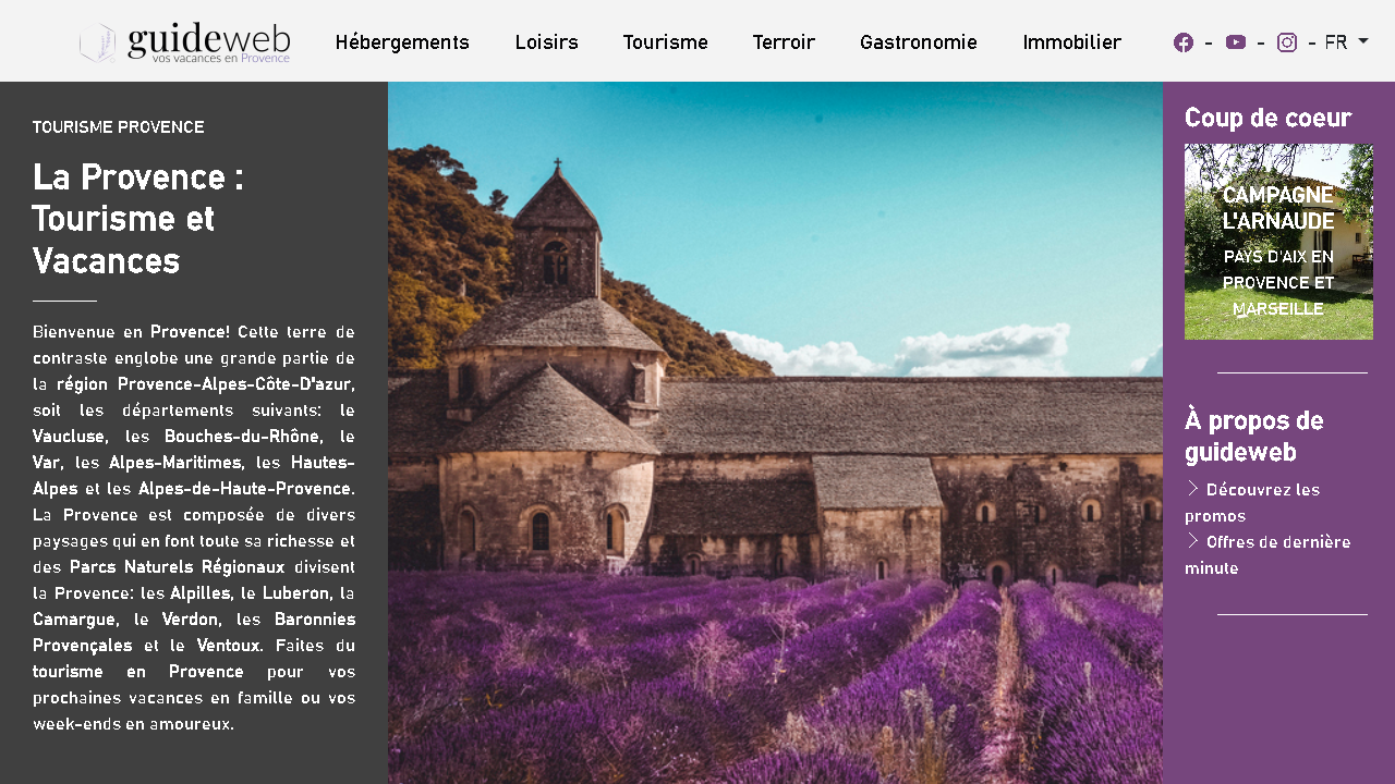 Capture d'écran de http://www.provence.guideweb.com/